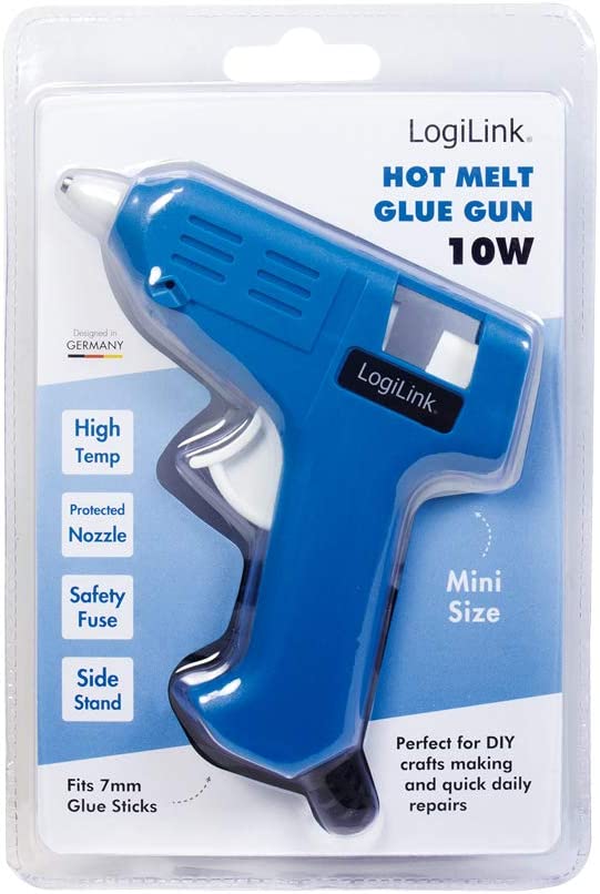 Mini pistola per Colla a Caldo, 10W, blu - Logilink I-HK 78L