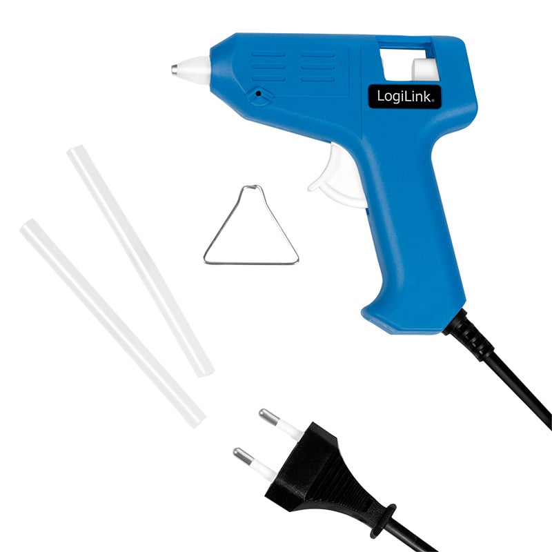 Mini pistola per Colla a Caldo, 10W, blu - Logilink I-HK 78L
