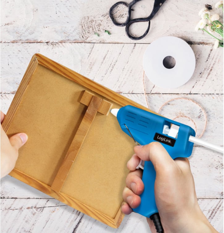 Mini pistola per Colla a Caldo, 10W, blu - Logilink I-HK 78L