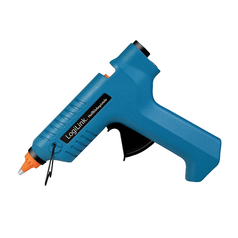 Pistola per Colla a Caldo Wireless, 80W, con supporto, blu - Logilink I-HK SS12L