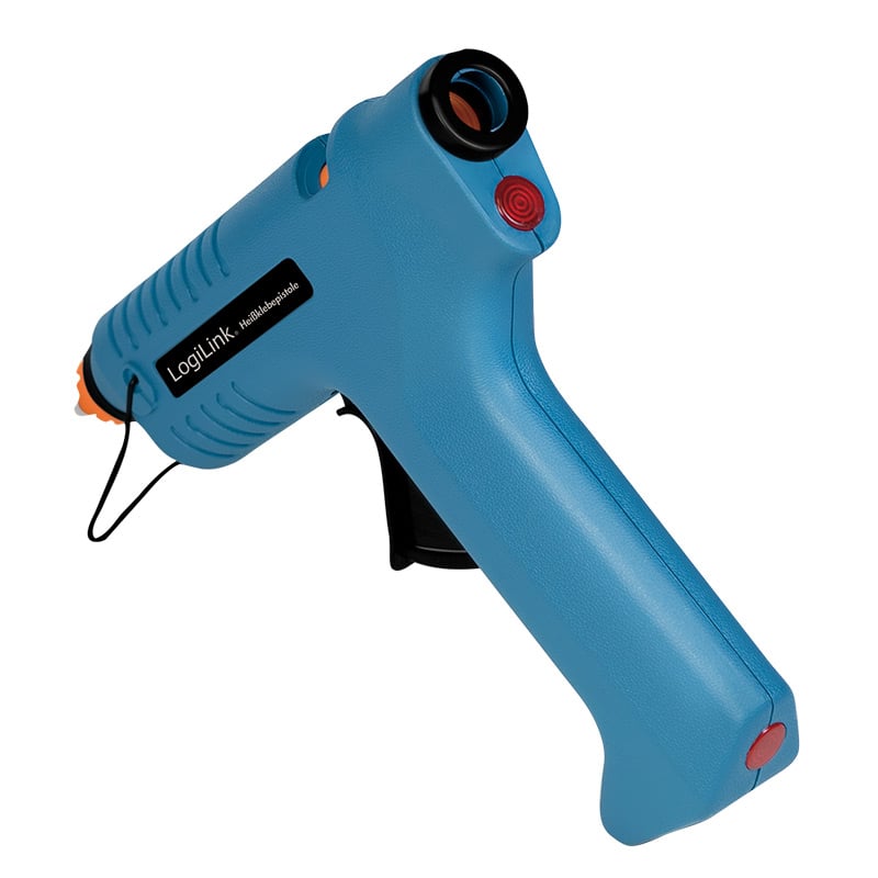 Pistola per Colla a Caldo Wireless, 80W, con supporto, blu - Logilink I-HK SS12L