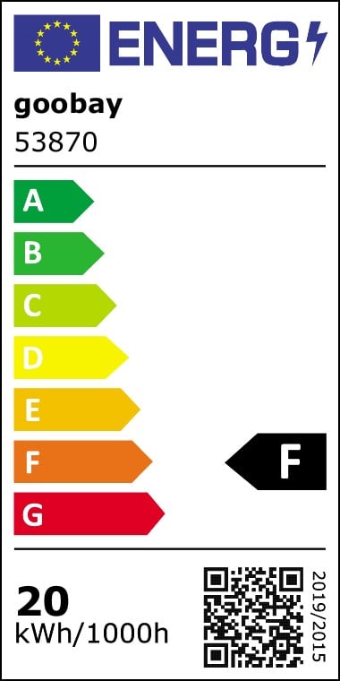 Faretto LED da Esterno IP65 20W Nero - Goobay I-HLED-OFL-20B