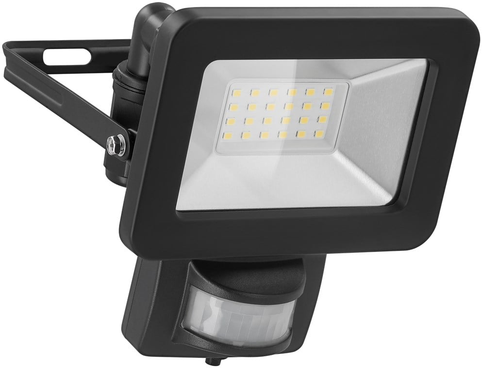 Faretto LED da Esterno con Rilevatore di Movimento PIR 20W - Goobay I-HLED-OFL-20BM