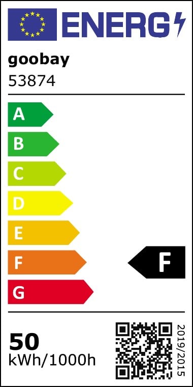 Faretto LED da Esterno IP65 50W 4260lm Nero - Goobay I-HLED-OFL-50B