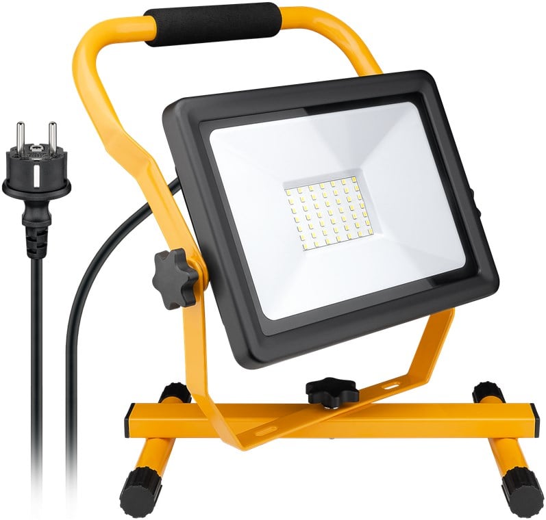 Faretto da lavoro a LED con Supporto 50W - Goobay I-HLED-OLW-50W