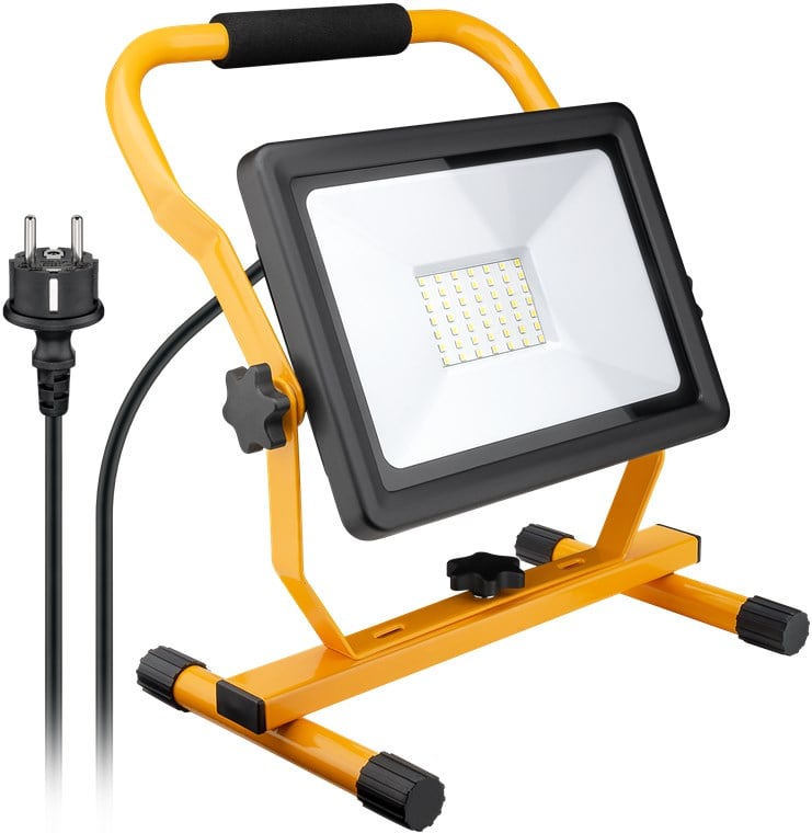 Faretto da lavoro a LED con Supporto 50W - Goobay I-HLED-OLW-50W