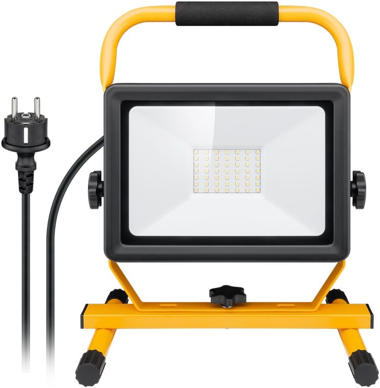 Faretto da lavoro a LED con Supporto 50W - Goobay I-HLED-OLW-50W