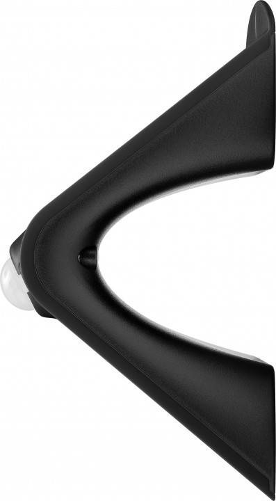 Lampada LED Solare a Muro 1,5W IP65 Sensore di Movimento Nero - Goobay I-HLED-OWL-15WB