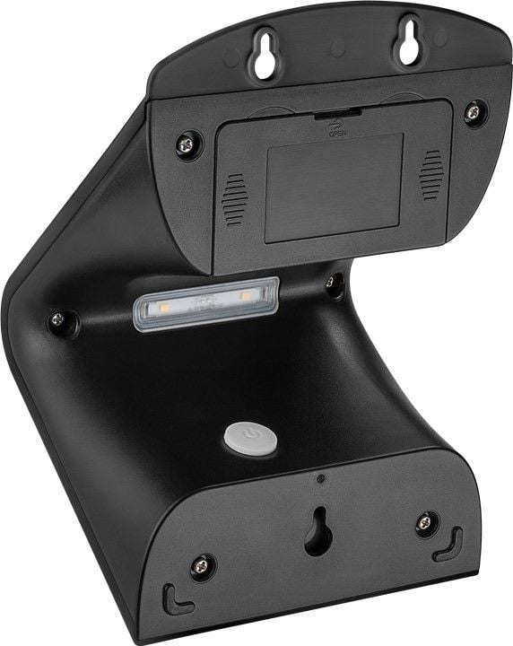 Lampada LED Solare a Muro 3,2W IP65 Sensore di Movimento Nero - Goobay I-HLED-OWL-32WB