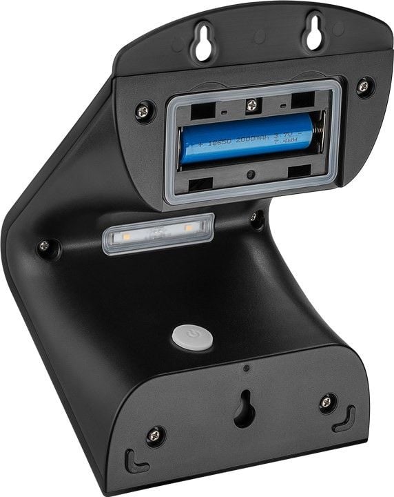 Lampada LED Solare a Muro 3,2W IP65 Sensore di Movimento Nero - Goobay I-HLED-OWL-32WB