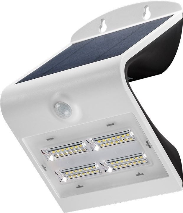 Lampada LED Solare a Muro 3,2W IP65 Sensore di Movimento Bianco - Goobay I-HLED-OWL-32WW