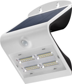 LED Solar Wall Light 3,2W IP65 Motion Sensor White - Goobay I-HLED-OWL-32WW