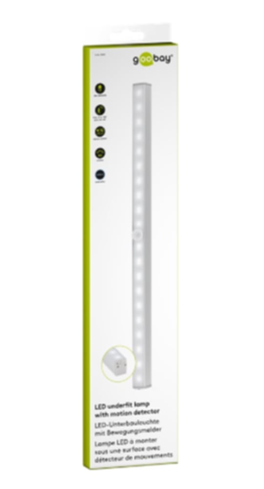 Lampada da Incasso a LED con Rilevatore di Movimento Bianco Freddo - Goobay I-HLED-STR-MOT