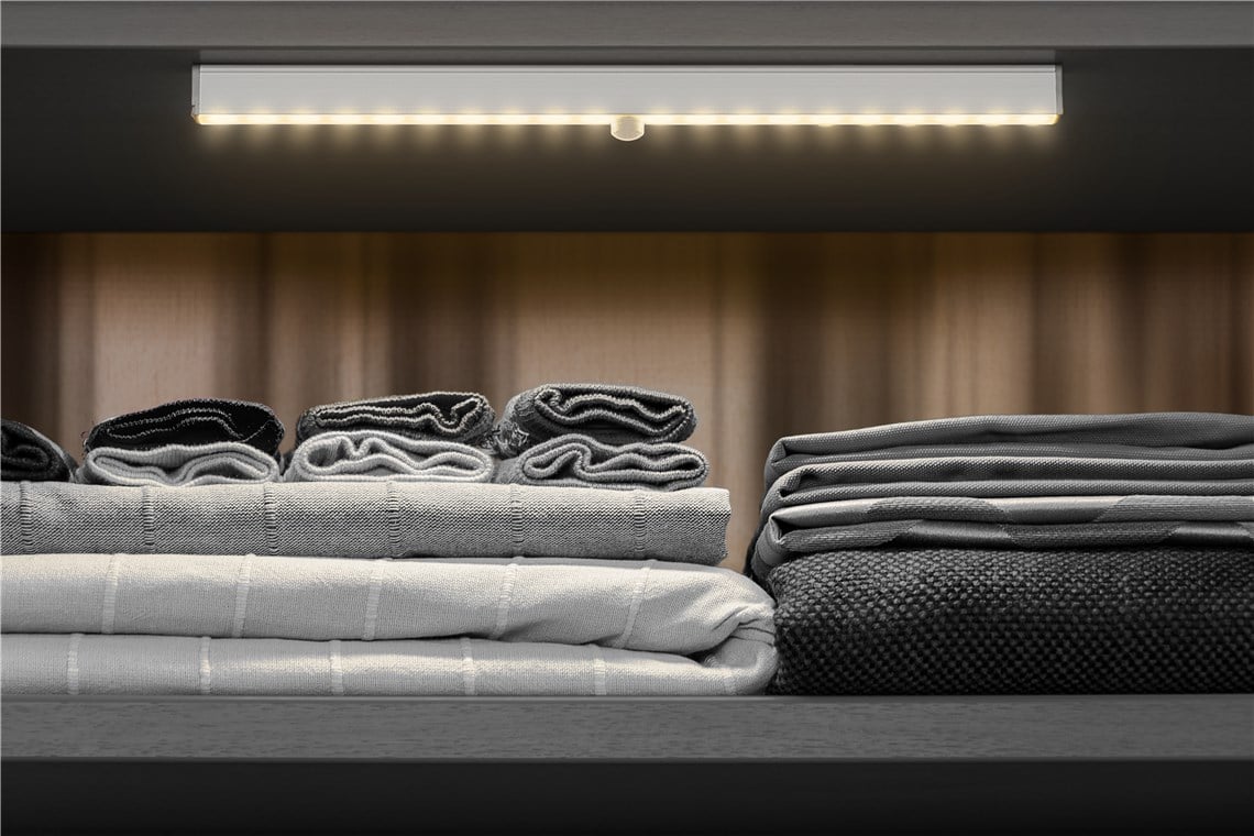 Lampada da Incasso a LED con Rilevatore di Movimento Bianco Caldo - Goobay I-HLED-STR-MOTW
