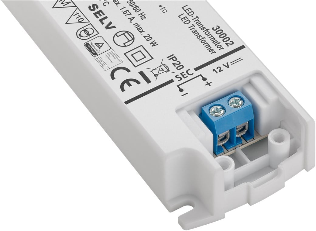 Alimentatore Led da 20W per Led (0.5W-20W) - Goobay I-HLED-TR20W