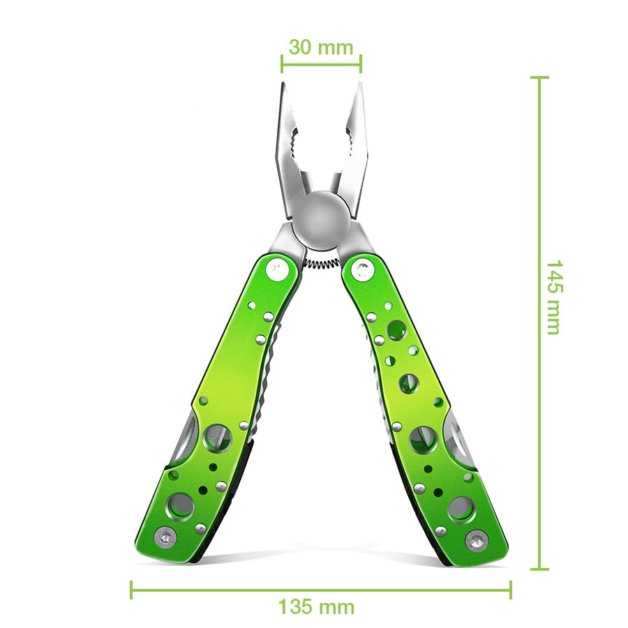 Utensile Pieghevole Mutifunzione 9 in 1 - Techly NP I-HT 103
