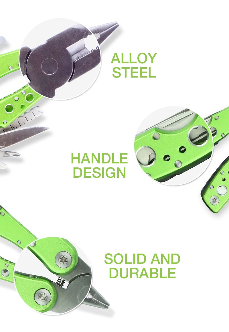 Utensile Pieghevole Mutifunzione 9 in 1 - Techly NP I-HT 103