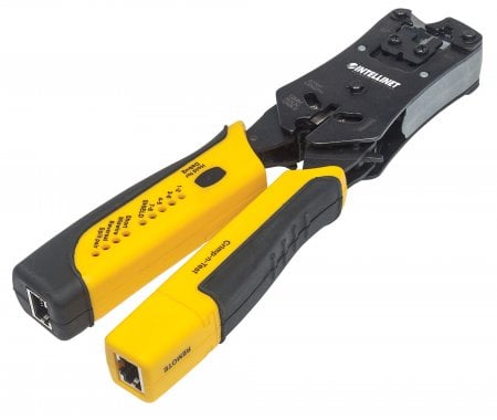 Attrezzo professionale per crimpatura, taglio e test per cavi - Intellinet I-HT 400U