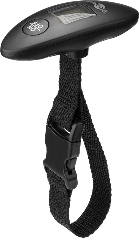 Pesa Valigie Digitale, Capacità 40 kg, Nero - Goobay I-HT WL02