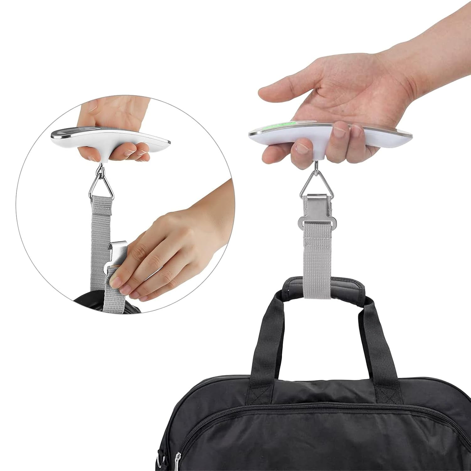 Pesa Valigie Digitale Capacità 50 kg Silver - Techly I-HT WL04