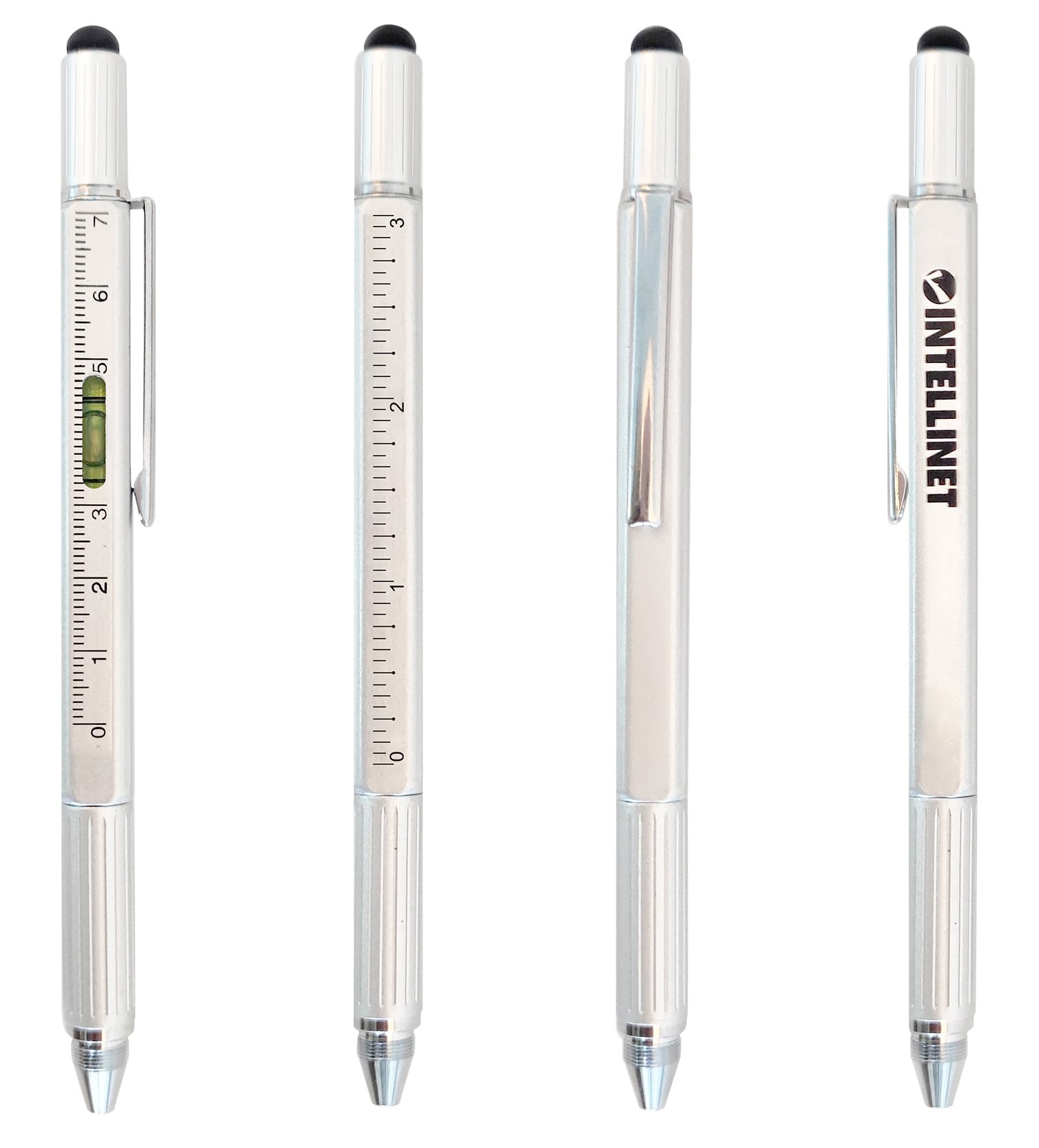 Penna a Sfera Multifunzione 5 in 1 con Cacciavite Bolla e Righello - Intellinet I-INT-PEN-MULTI