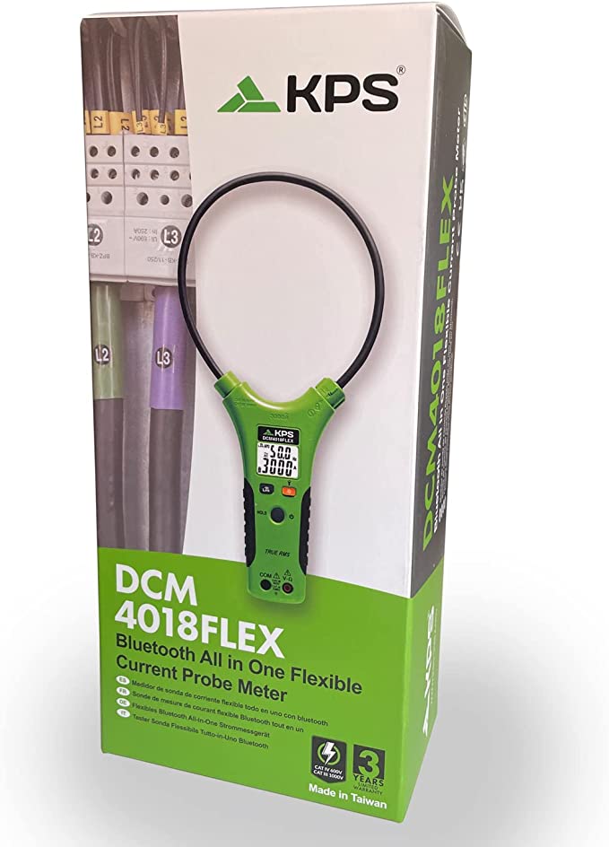 Pinza Amperometrica Flessibile Bluetooth TRMS 10.000 Counts, DCM4018FLEX - KPS I-KPS-DCM4018