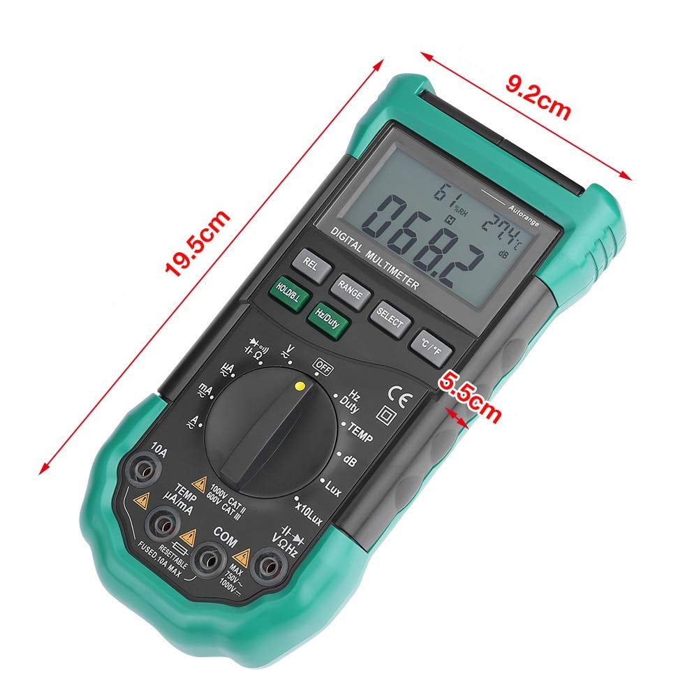 Multimetro Digitale LCD 4000counts con misurazioni ambientali, KPS-MT490 - I-KPS-MT490