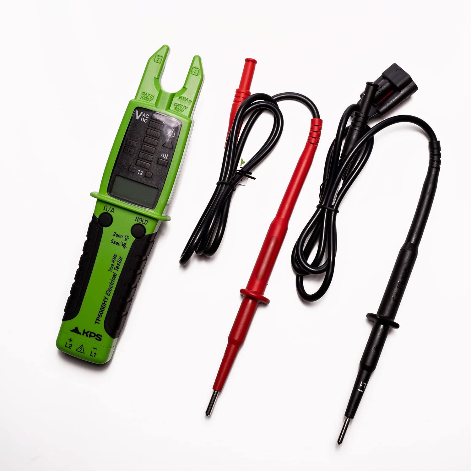 Tester di Tensione TRMS AC/DC 1000V AC 200A 10.000 Conti IP65 CAT.IV, KPS-TP5000HY - I-KPS-TP5000