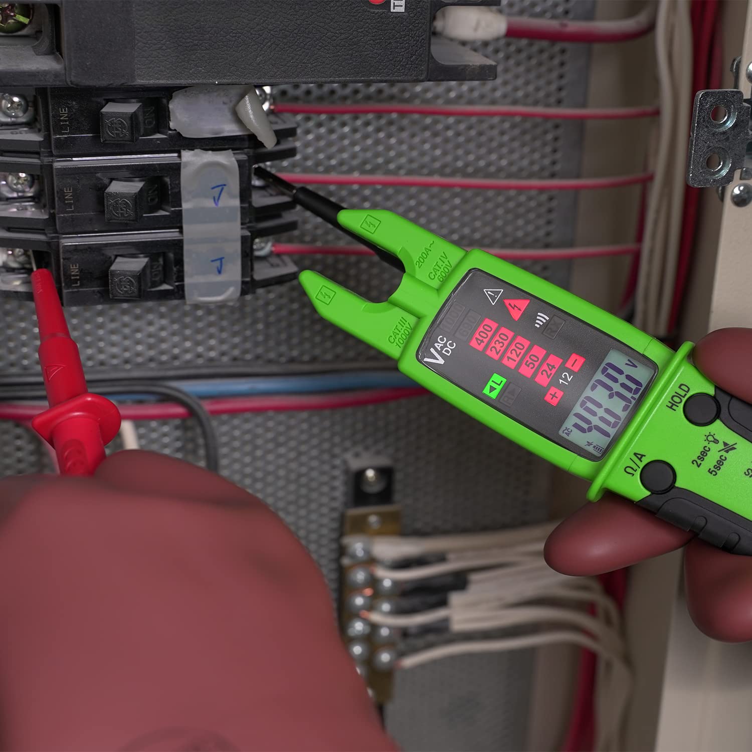 Tester di Tensione TRMS AC/DC 1000V AC 200A 10.000 Conti IP65 CAT.IV, KPS-TP5000HY - I-KPS-TP5000