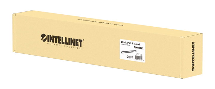 Modular Patch Panel 16 Positions 1 HE Black - Intellinet I-KS PP-16-BK
