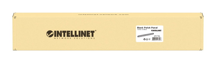 Modular Patch Panel 16 Positions 1 HE Black - Intellinet I-KS PP-16-BK