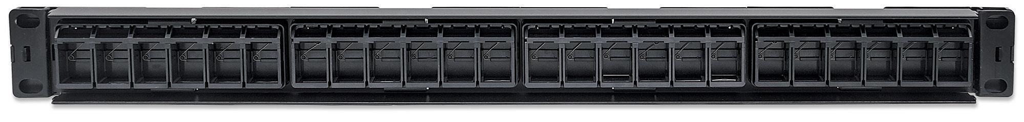 Pannello Patch Modulare 24 Porte Slim 1U Nero - Intellinet I-KS PP-24 DLX