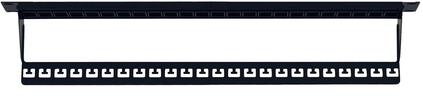 Pannello Patch Modulare Senza Frutti 24 Posti 1U Nero - Intellinet I-KS PP-24-NE