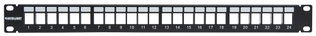 Modular Patch Panel Without Jacks 24 Ports Black - Intellinet I-KS PP-24S-BK
