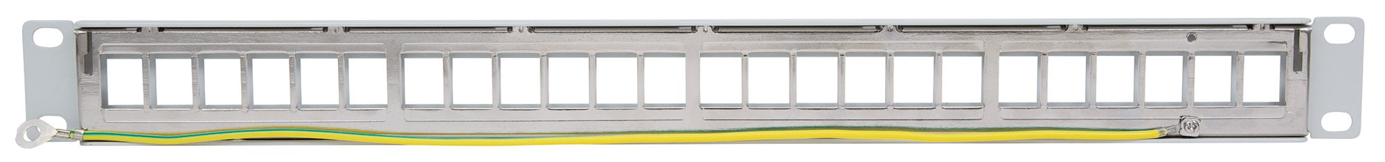 Pannello Patch Modulare Senza Frutti 24 Posti Grigio - Intellinet I-KS PP-24S-GY