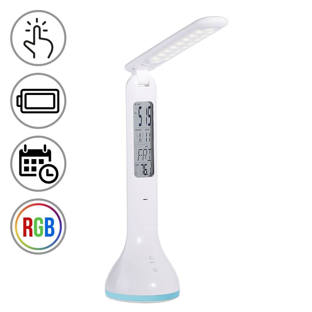 Rechargeable Table LED Lamp with Calendar and Clock - Goobay I-LAMP-CAL