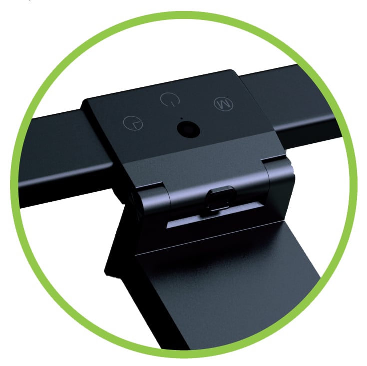 Barra Luminosa per Monitor 66 LED Luce di Lettura USB-C™ con Regolazione Temperatura Colore e Dimmer - Techly I-LAMP-DSK11