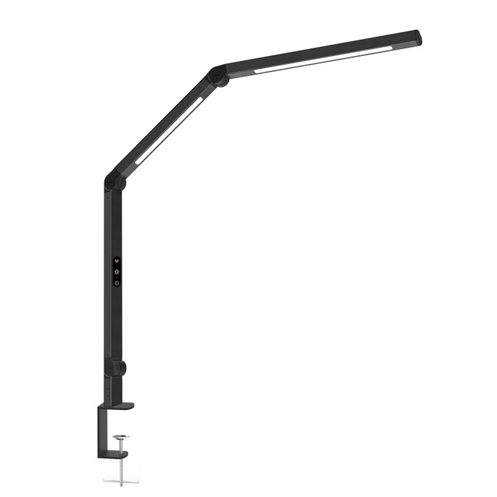 Lampada LED a Doppia Sorgente Luminosa con Braccio Regolabile e Attacco a Morsetto - Techly I-LAMP-DSK12