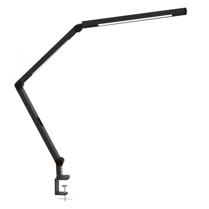 Lampada LED a Doppia Sorgente Luminosa con Braccio Regolabile e Attacco a Morsetto - Techly I-LAMP-DSK12