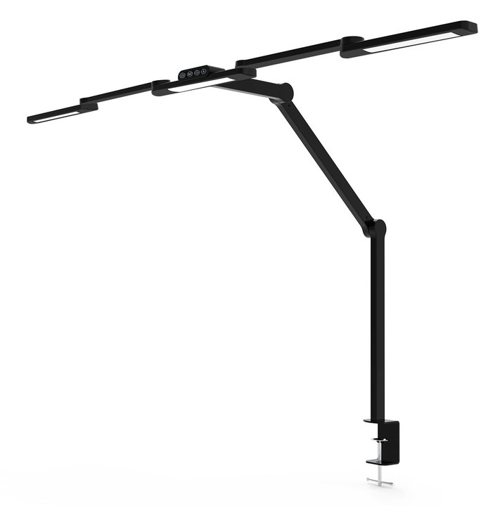 Lampada LED a Tripla Sorgente Luminosa con Braccio Regolabile e Attacco a Morsetto - Techly I-LAMP-DSK13