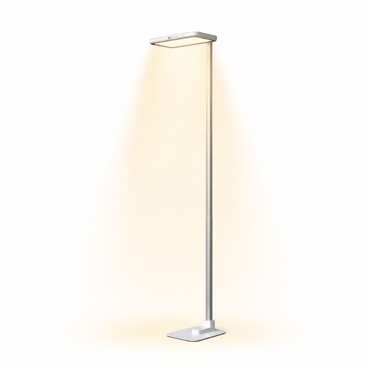 Lampada LED da Pavimento con Altezza Regolabile, Bianca - Techly I-LAMP-FLOOR