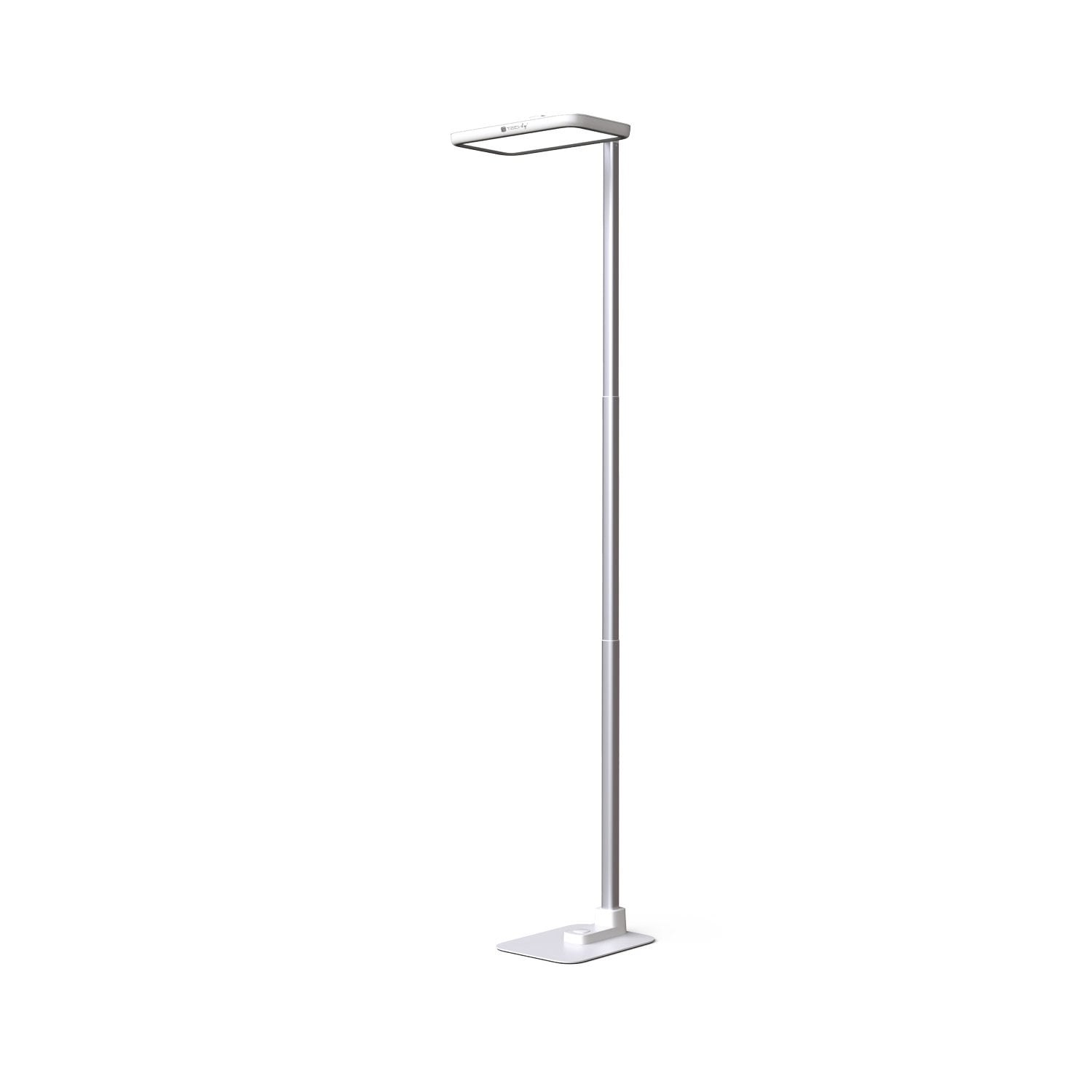 Lampada LED da Pavimento con Altezza Regolabile, Bianca - Techly I-LAMP-FLOOR