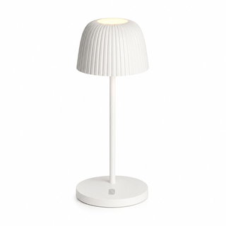 IP54 White Rechargeable Base Outdoor Table LED Lamp - Techly I-LAMP-TABLE4