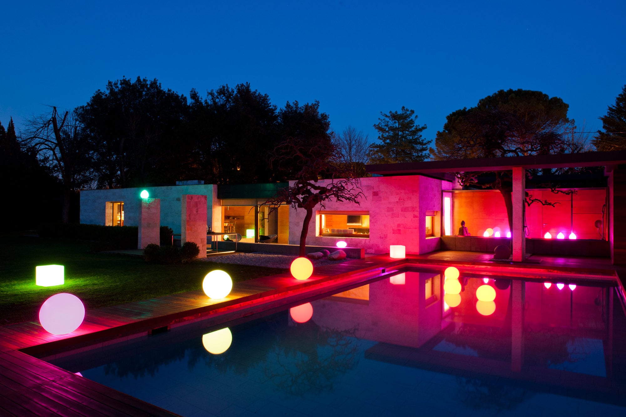Lampada LED Multicolor da Arredo Sfera Large - Techly I-LED BALL-L