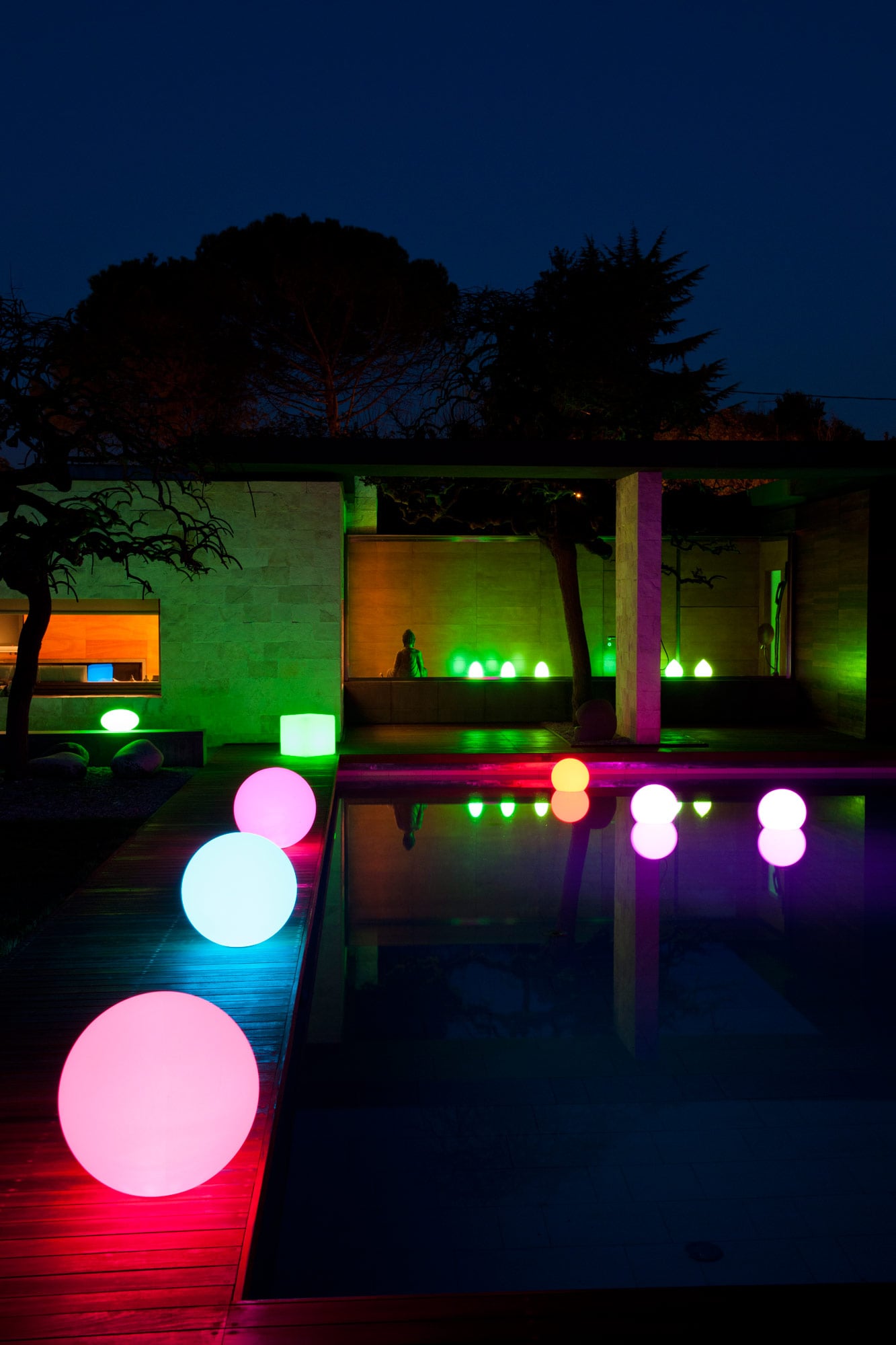 Lampada LED Multicolor da Arredo Sfera Large - Techly I-LED BALL-L
