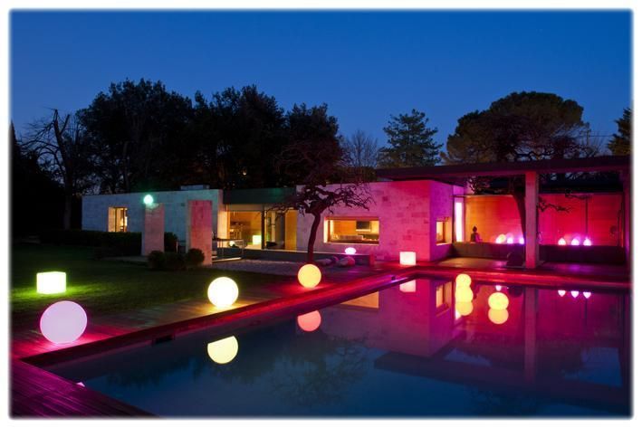 Lampada LED Multicolor da Arredo a Sfera Medium - Techly I-LED BALL-M