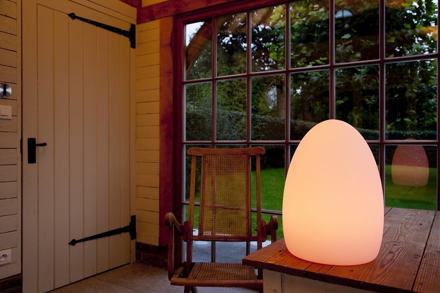 Lampada LED Multicolore di forma Ovale - Techly I-LED EGG