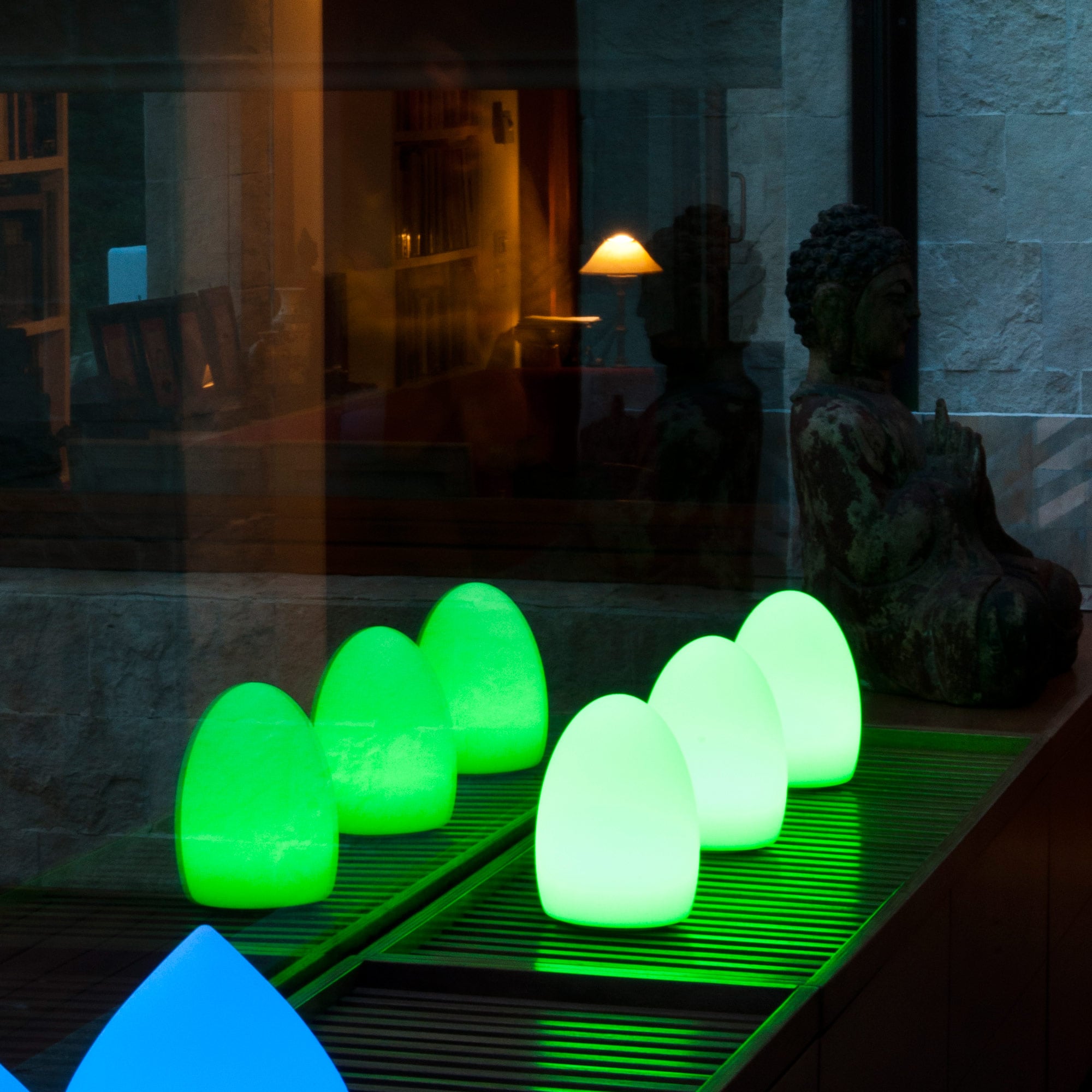 Lampada LED Multicolore di forma Ovale - Techly I-LED EGG