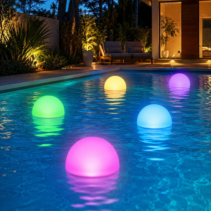 Lampada LED Multicolore a Mezza Sfera - Techly I-LED HALFB