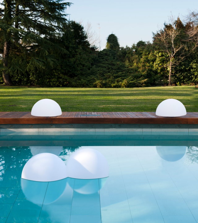 Lampada LED Multicolore a Mezza Sfera - Techly I-LED HALFB